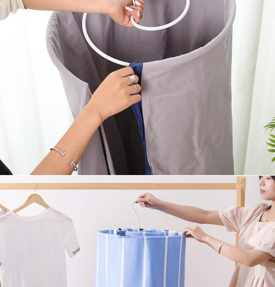 Компактная сушилка для постельного белья и одежды – нержавейка, 42×17 см