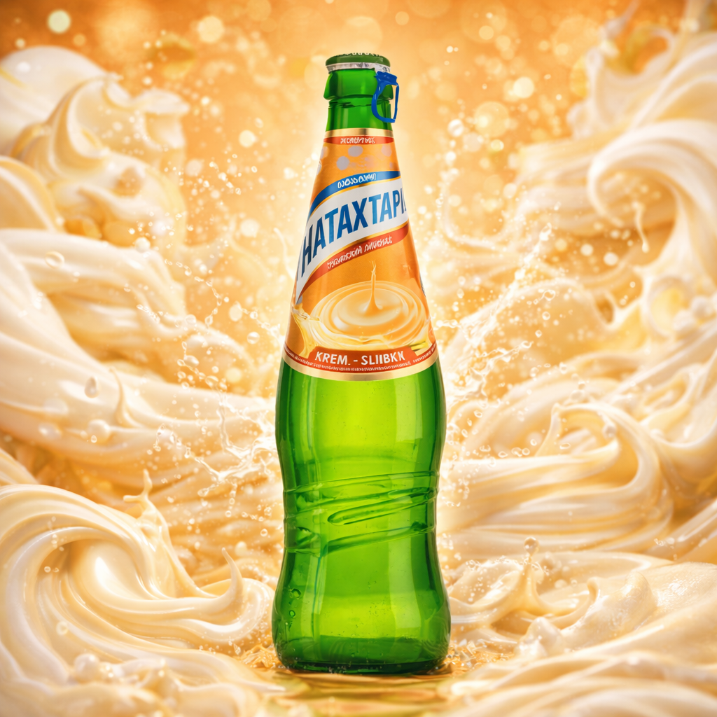 Газированный напиток Натахтари "Крем-сливки", газированный, 0,5л