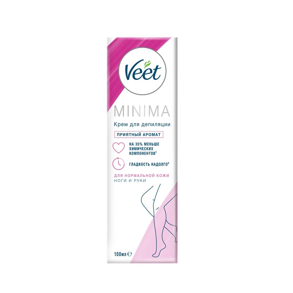 Крем для депиляции Veet minima для нормальной кожи, приятный аромат, 100 мл