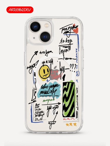 Изображение товара Чехол "Заметки" для iPhone 13 от студии Артемия Лебедева