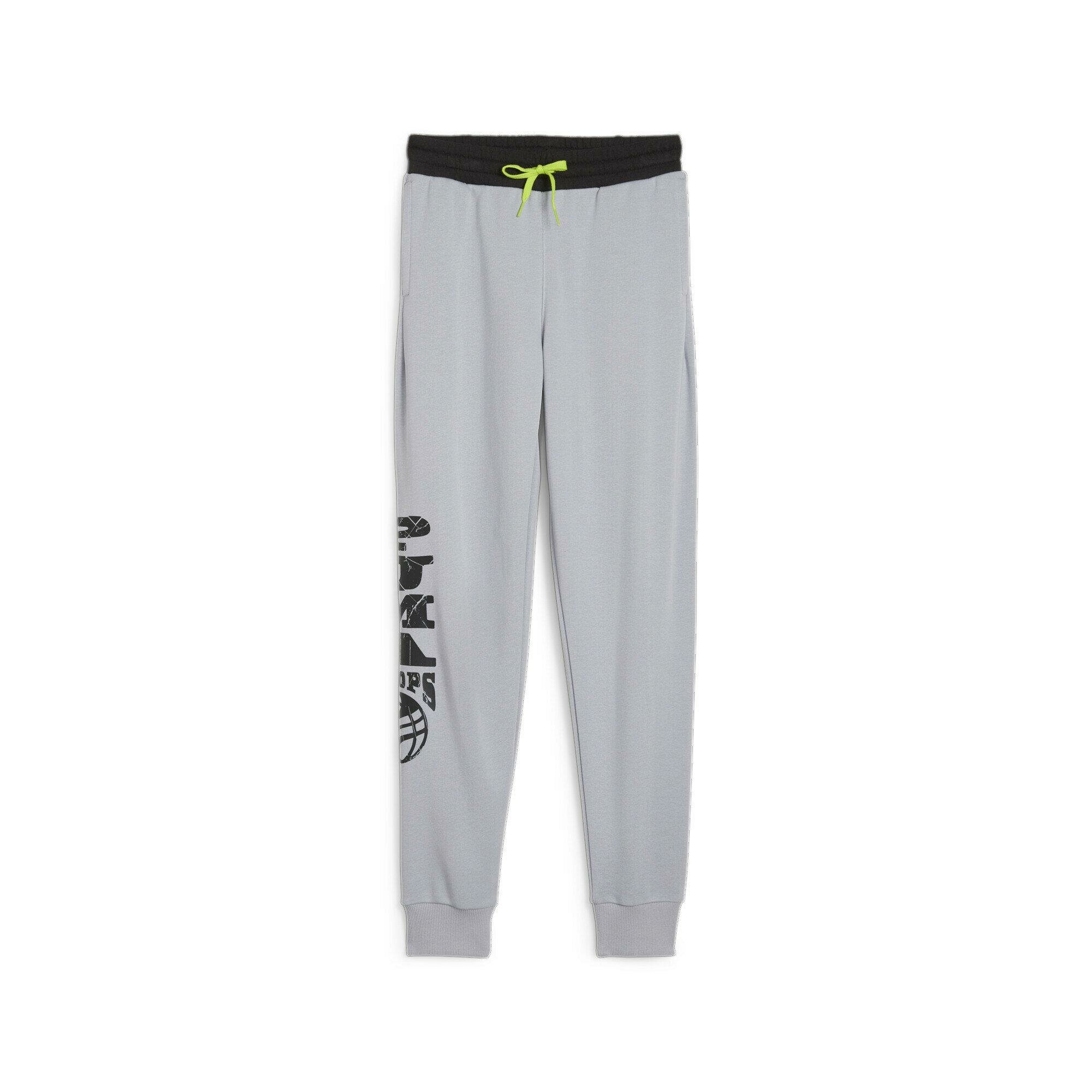 Брюки спортивные PUMA Bball Blueprint Sweatpants, размер 152, серый — фото 1