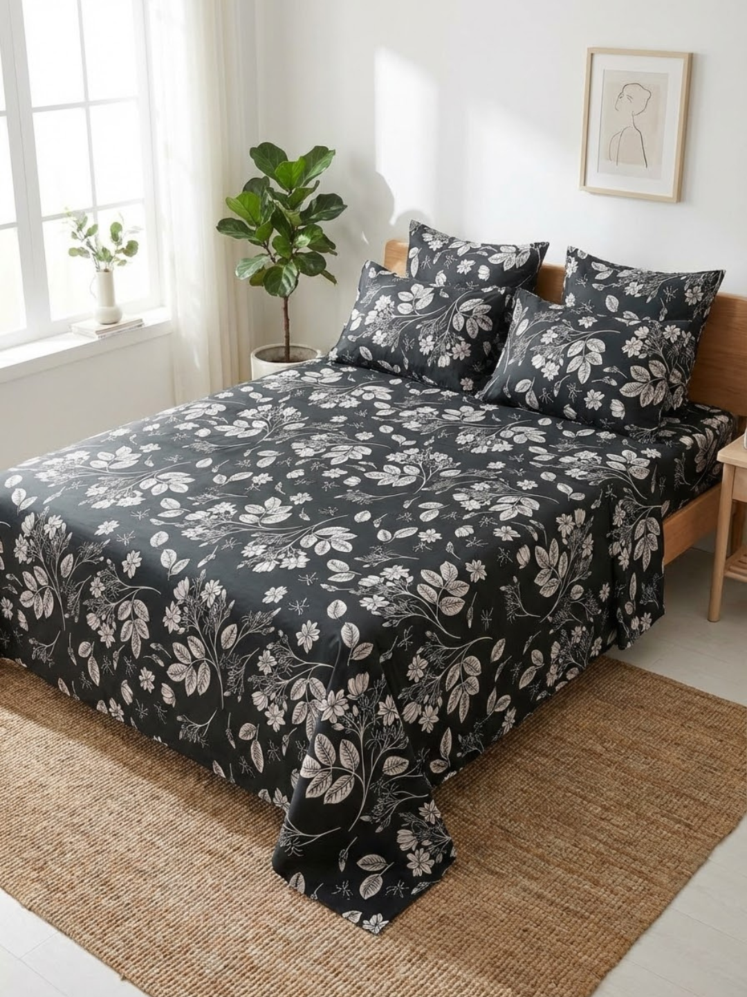 Качественный комплект постельного белья с узором — мягкий, стильный, идеален для спальни 140*220