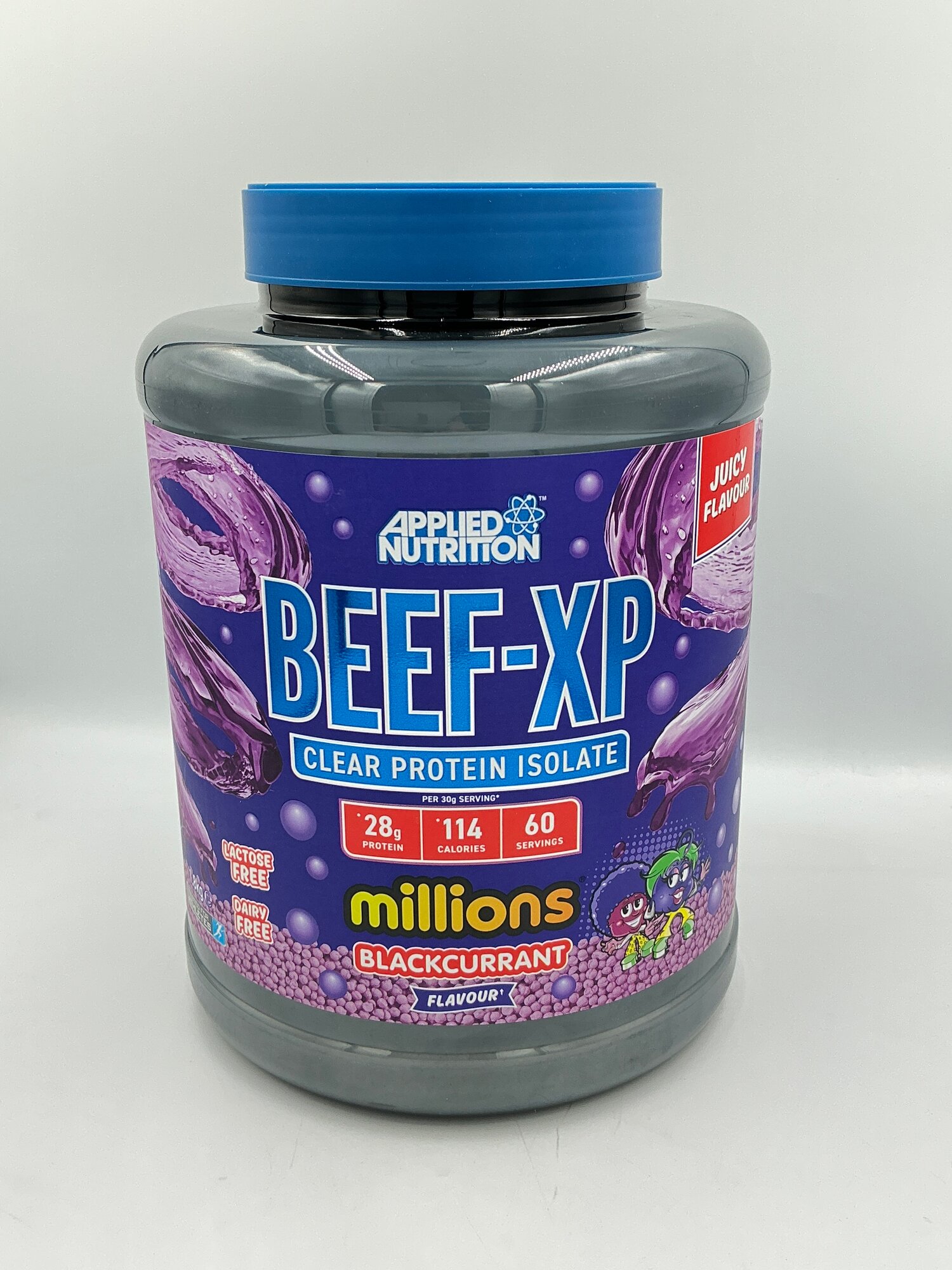 Протеин Applied Nutrition Beef-XP 1,8 кг, без лактозы и глютена 60 порции со вкусом blackcurrant