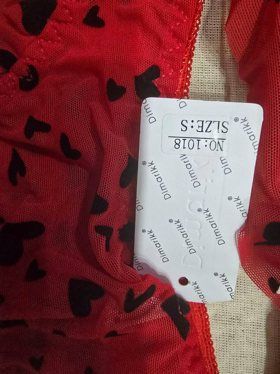 Комплект нижнего белья Базавая коллекция, размер 46-48, красный — фото 1