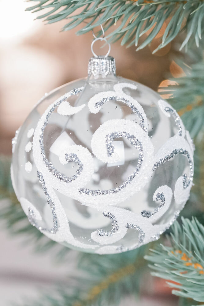 Елочный шар воздушный, 85 мм, Елочка С1142