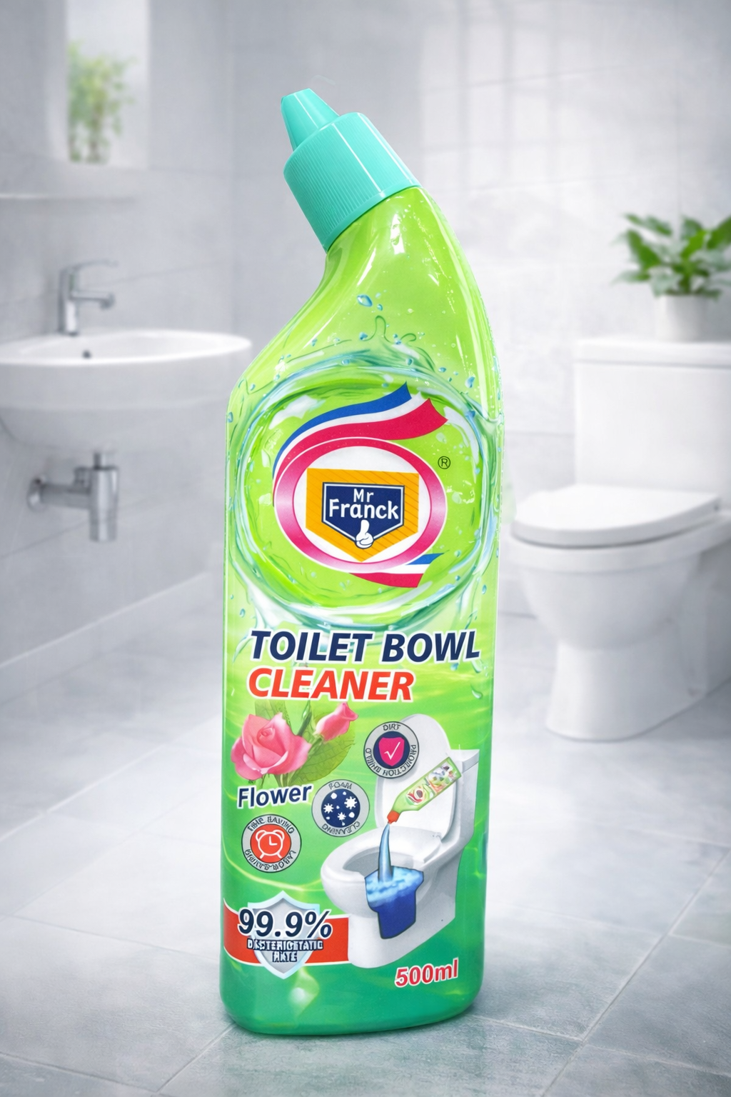 Mr Franck Toilet Bowl Cleaner Flower 500 мл — эффективное средство для глубокой очистки и дезинфекции унитаза