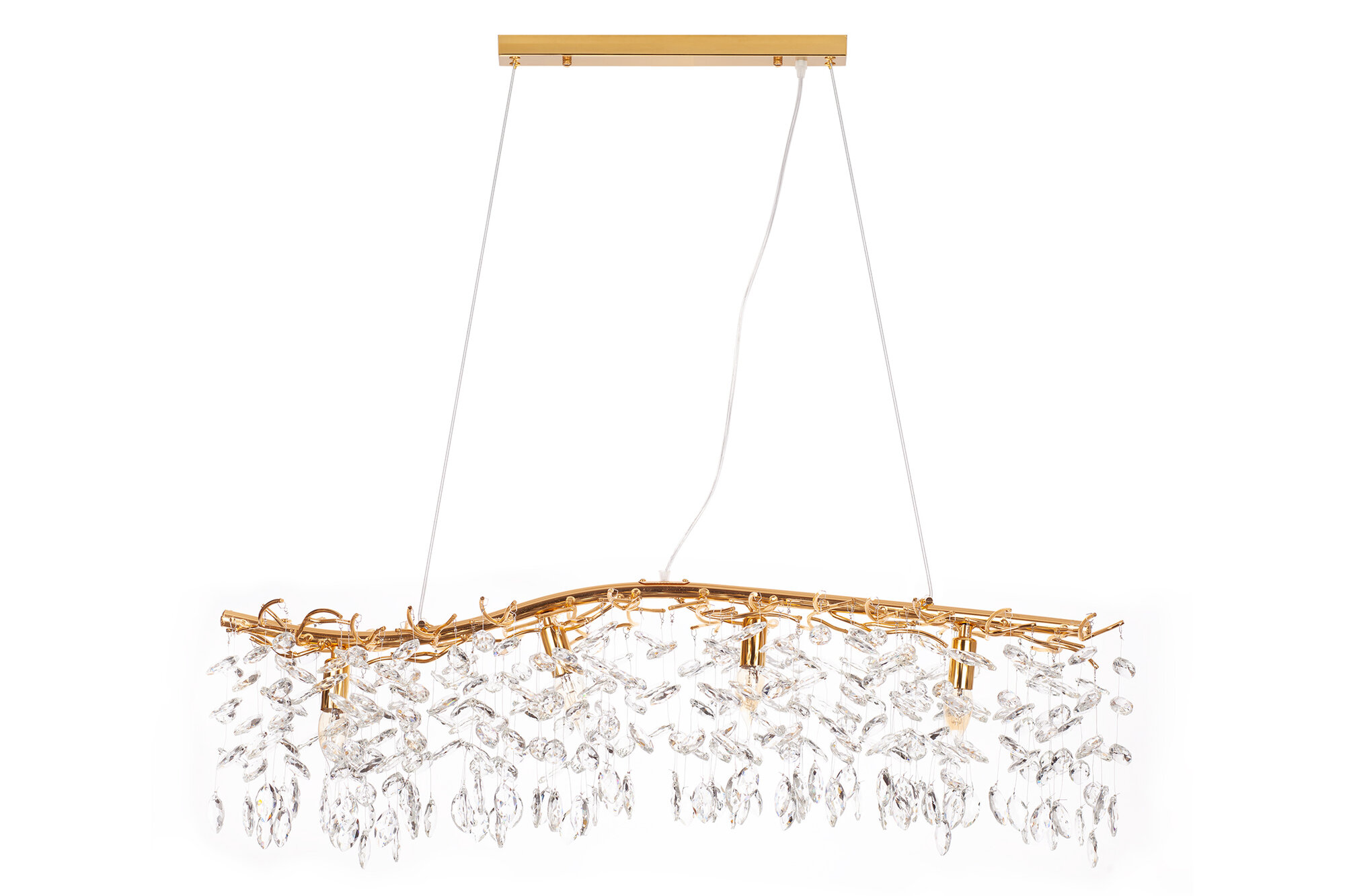 Люстра Mak-interior Veridian, E14, 6 лампочек, современная, золотая