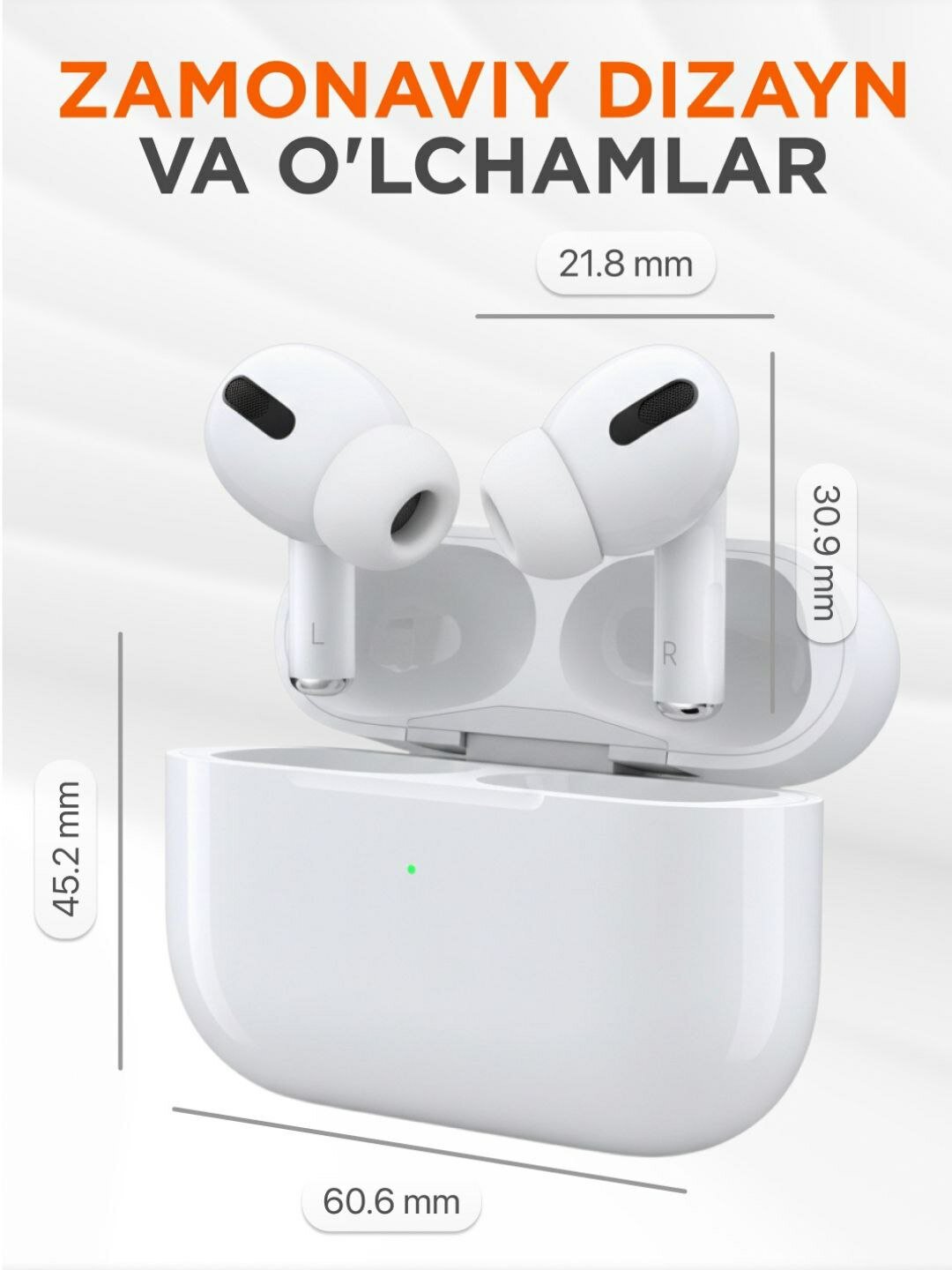 Наушники Savdo, AirPods Pro 2, с ANC, с MagSafe, Bluetooth, вкладыши