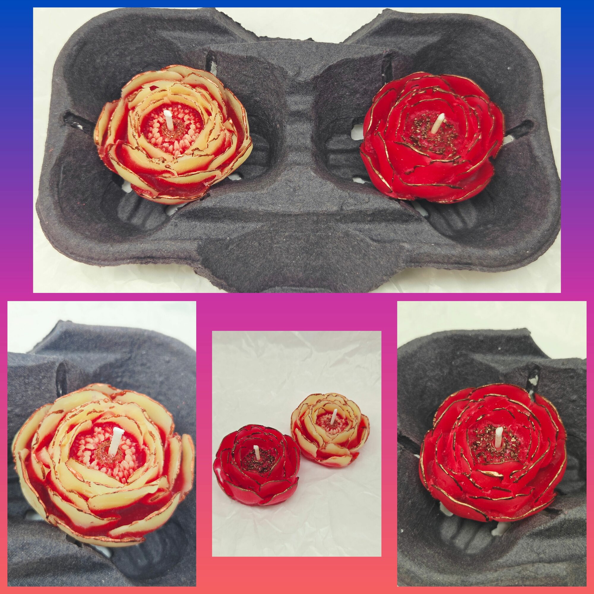 Набор свечей "Лютики" 2шт. — фото 1