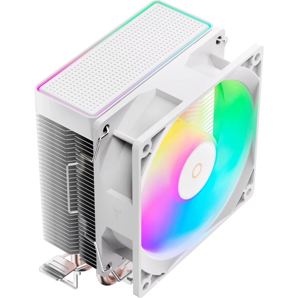 Кулер Ocypus Gamma A20 WH ARGB, 92mm FARGB Fan, Top FARGB Panel, 2 Heat pipes, 3-pin, 1900 RPM, 21DBA, Hydro Bearing, LGA115X/1200/1700