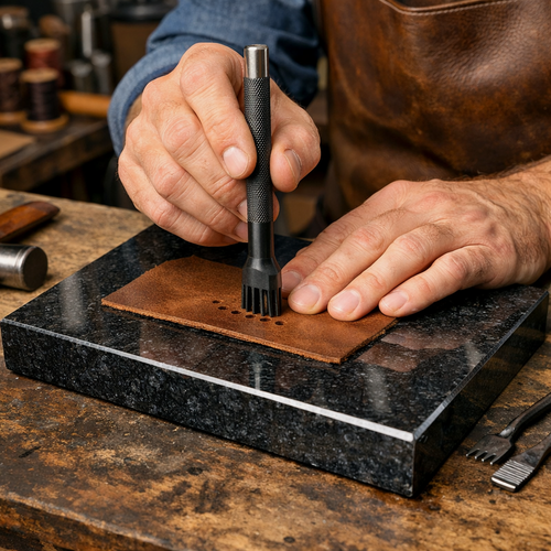 Изображение товара Гранитная плитка, для работы с кожей, 30x20x2 см, с 5 сторонней полировкой