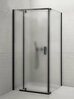 Душевой уголок Royal Bath RB 100х100х200 стекло матовое 6мм профиль черный