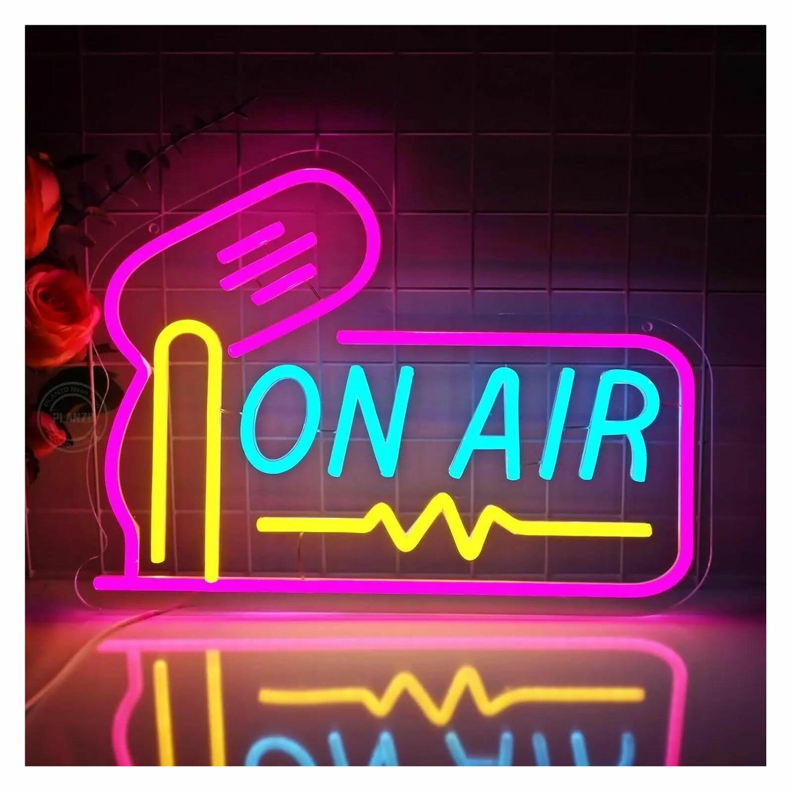 Неоновая Вывеска "On Air" Со Светодиодной Подсветкой, 38 См X 28 См