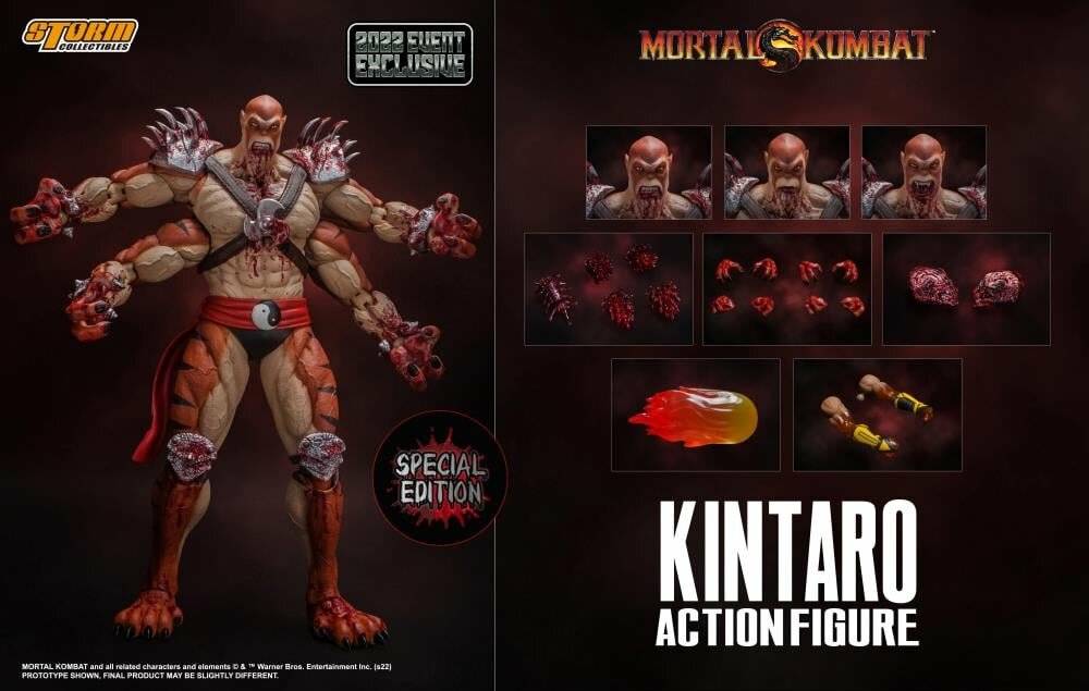 Mortal Kombat VS Series Kintaro Bloody Version 1/12, Event Exclusive 2022, эффекты, аксессуары