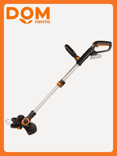 Изображение товара Аккумуляторный триммер Worx WG163E.9, с леской, прямой штангой, D-образной рукояткой