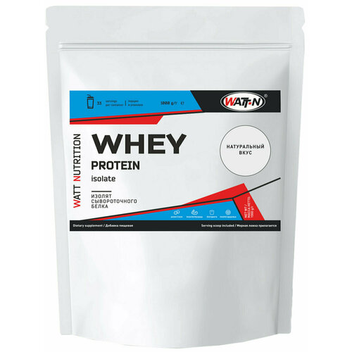 Сывороточный протеин Whey Protein Isolate 90 / Изолят Сывороточного Белка 1000 гр, натуральный вкус