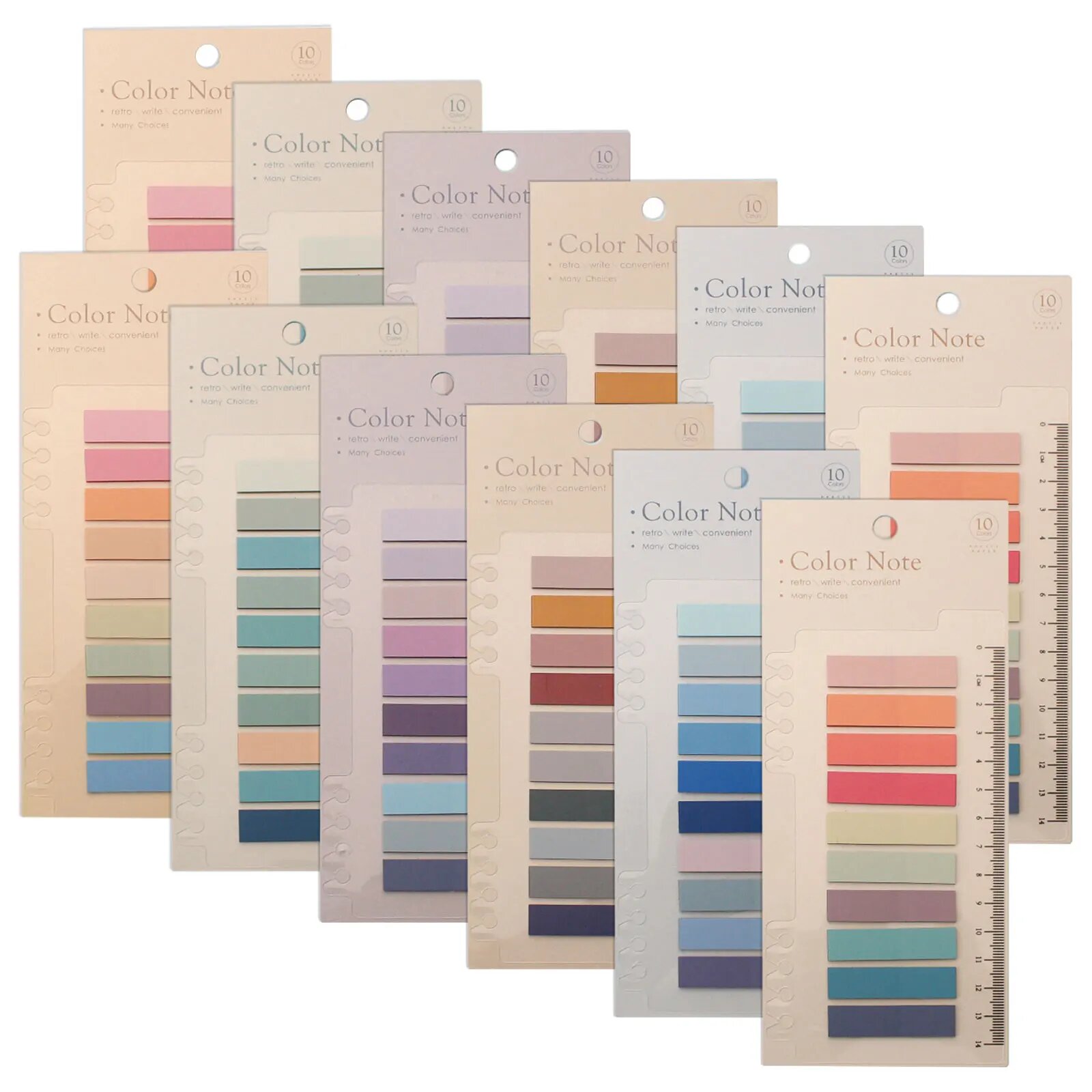 Закладки-индексные Color-12pcs, 18 шт