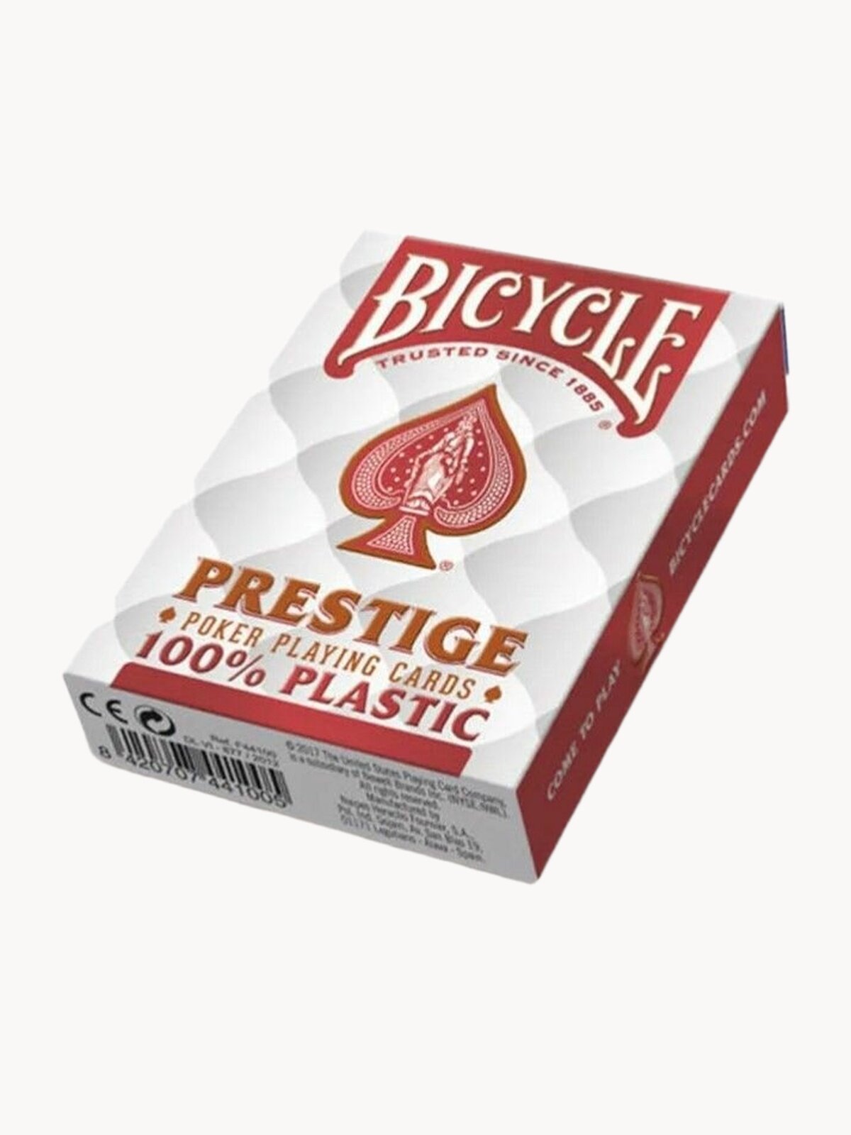 Карты "Bicycle Prestige Rider 100% Plastic Jumbo red"