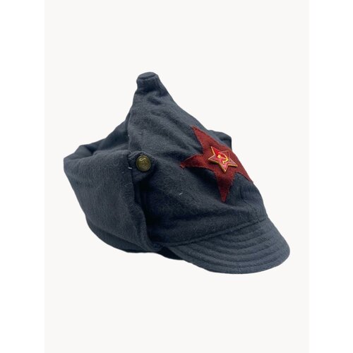 Шапка Буденовка РККА, НКВД, летний шлем, Байковый, Красная звезда, Богатырка, демисезонная