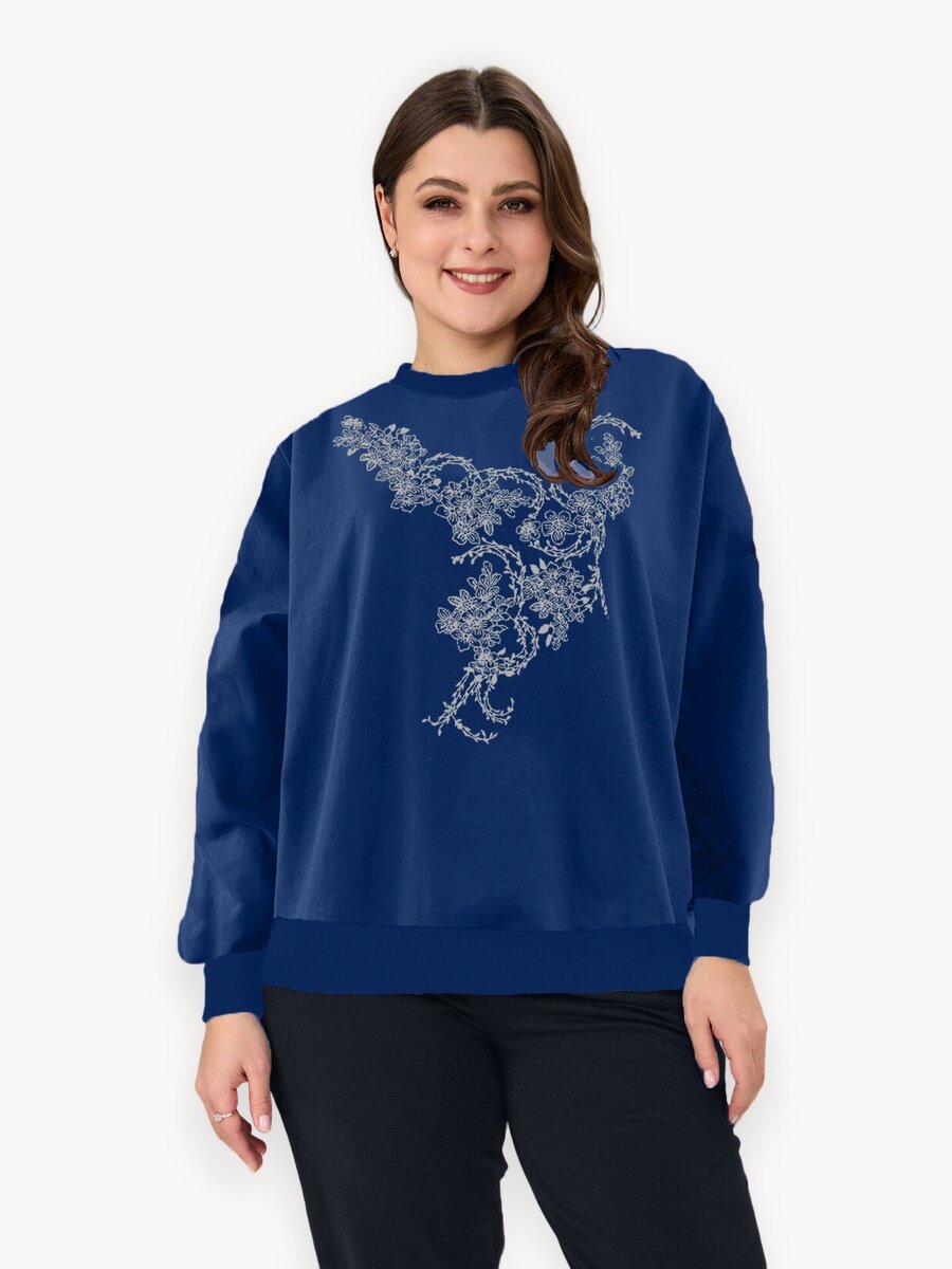 Толстовка Алтекс, размер 54, , синий