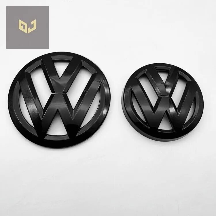 Черный Volkswagen Golf MK 5 черный передний и задний значок