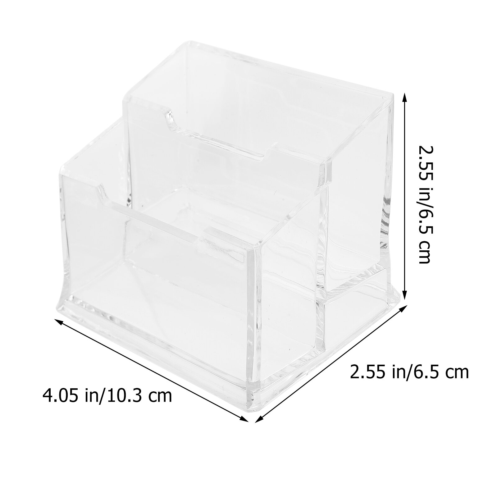 Держатель Бизнес-Карт Офисная Органайзер Прозрачный 10.30X6.50X6.50CM