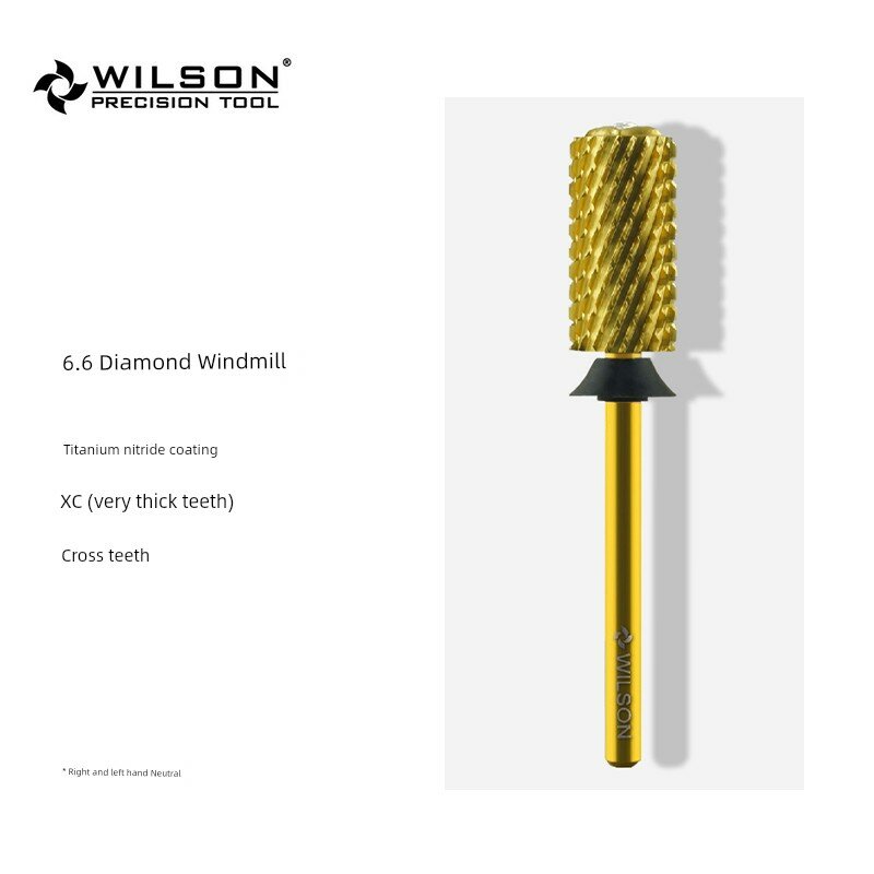 Wilson 6.6 мм Титановое Покрытие Цилиндрическая Напильная Стамеска Очень Грубая Зубчатость Профессиональный Инструмент