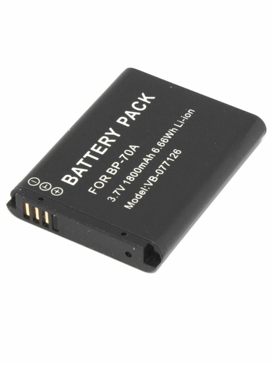 Аккумулятор для фотоаппарата Самсунг BP70A, BP-70A, EA-BP70A, 3.7V, 1800mAh, код 077126