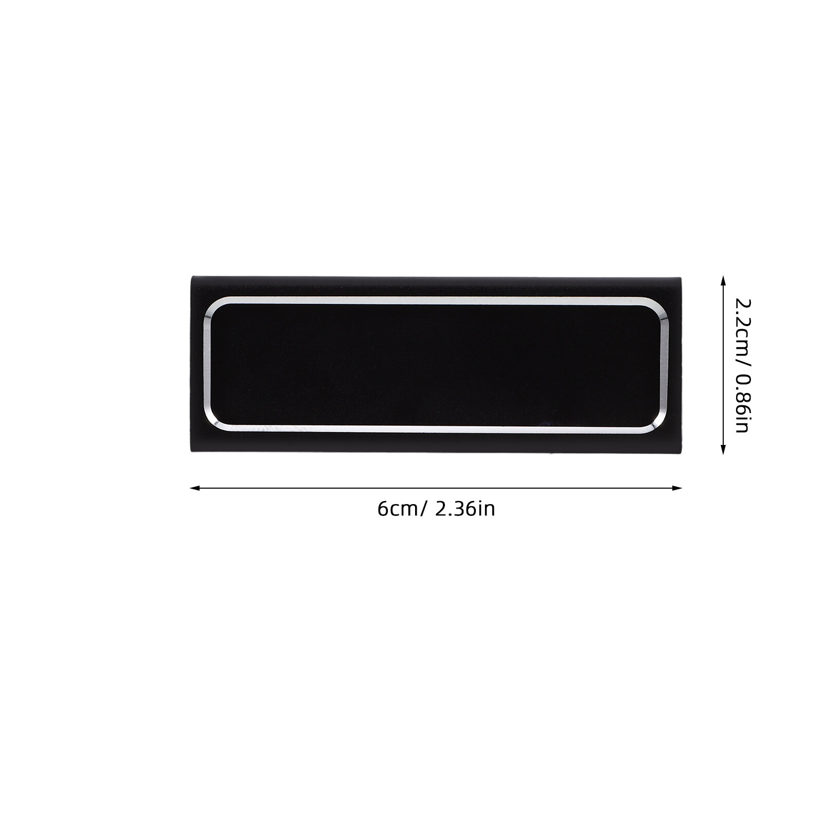 Настольная Табличка Для Офиса Чёрного Цвета Размером 6.00X2.20X1.10Cm