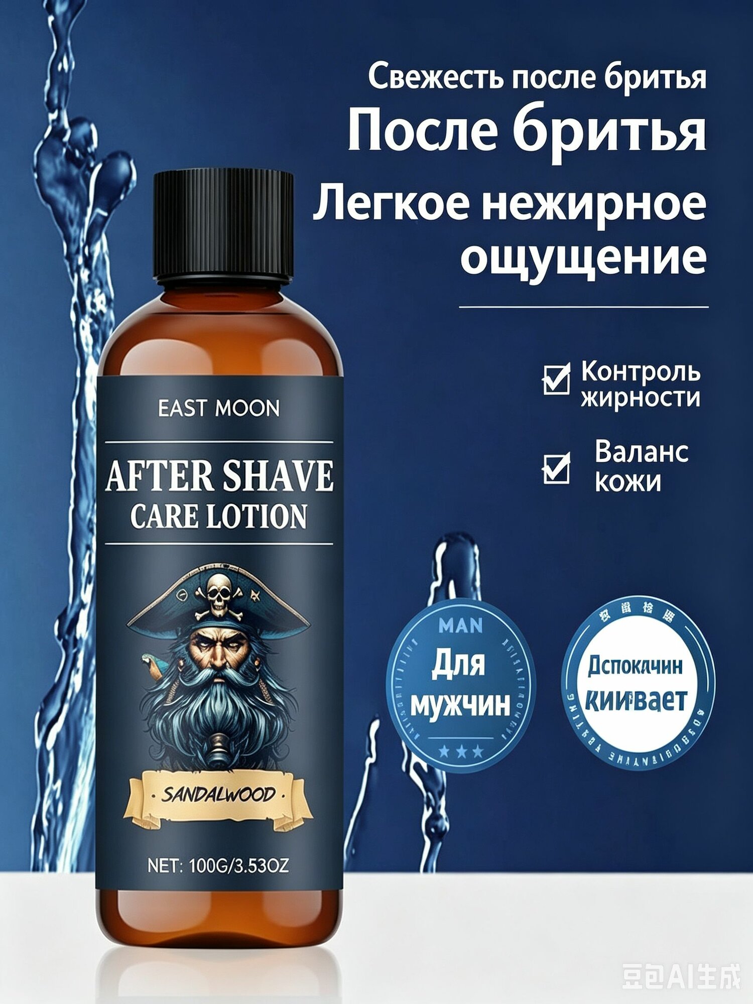 Средство после бритья, лосьон, 100 мл