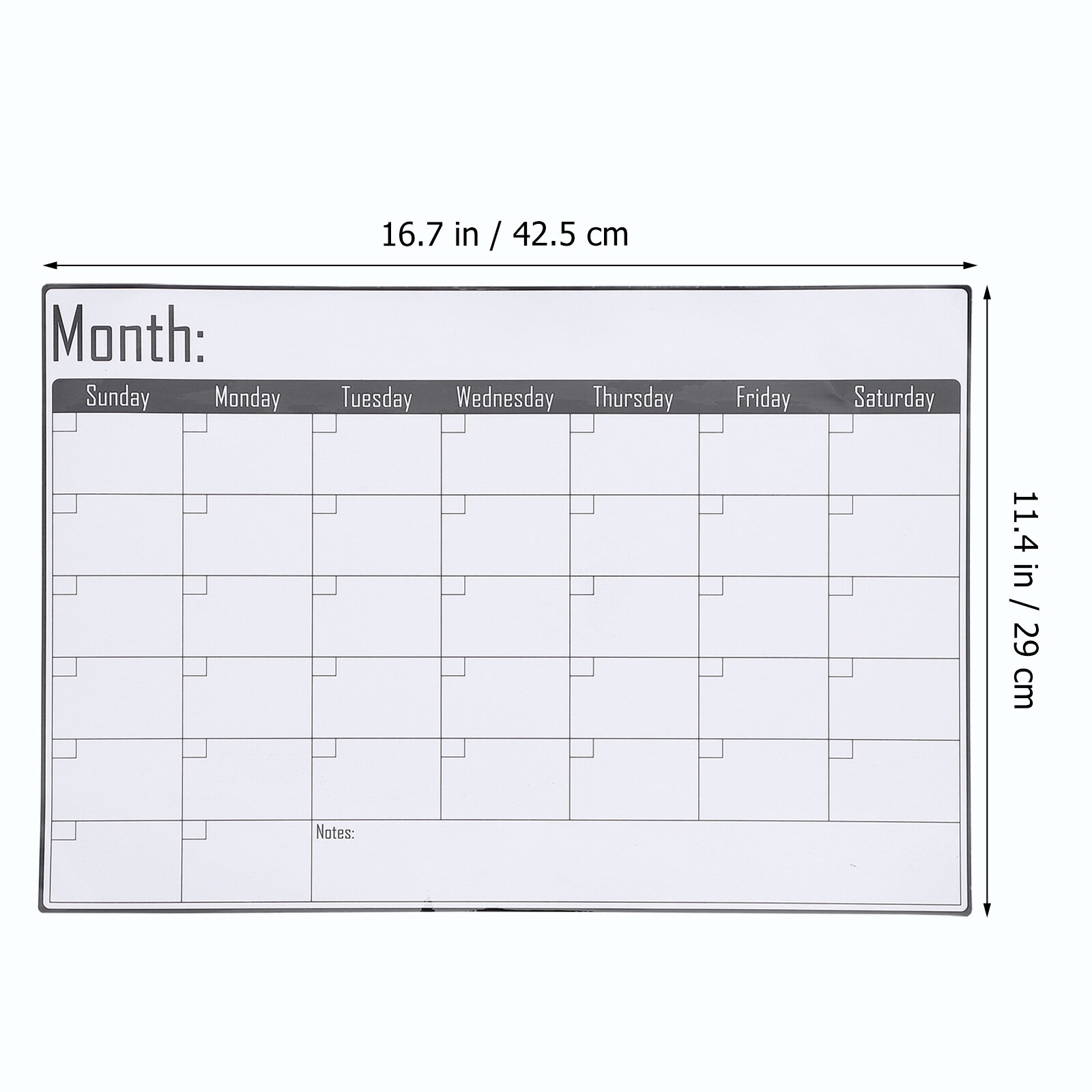 Магнитная Доска Для Заметок На Холодильник 1 Шт Erasable Planner Органайзер Чёрный 42 50X29 00X0 20CM