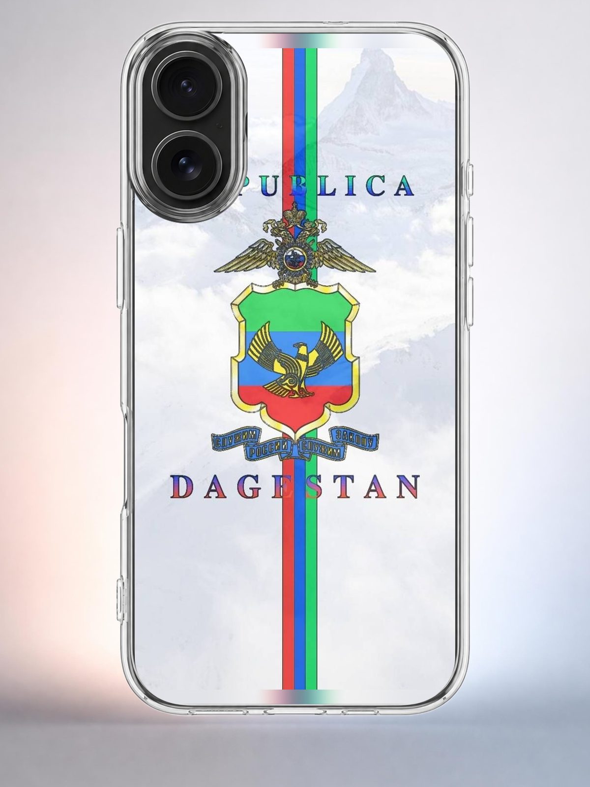 Чехол iPhone 16 Герб Дагестана Y2K Indie Sleaze
