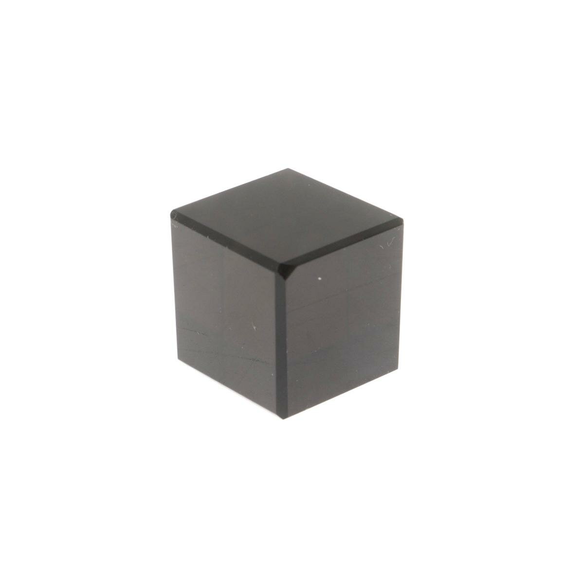 Кубик из черного обсидиана 22 мм 130222