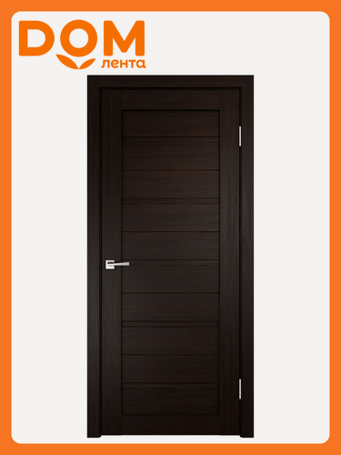 Изображение товара Межкомнатная дверь , 70x200x40 см, экошпон, остекленная, черная