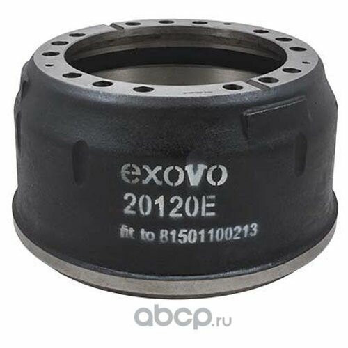 Барабан тормозной 410х170 410x172 H250 d298/335 n10x23 MAN Exovo 20120E
