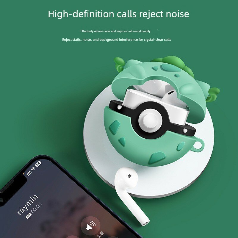 Беспроводные наушники Bluetooth True Wireless с мультяшным дизайном Любопытная утка, включая амбушюры и зарядный кабель
