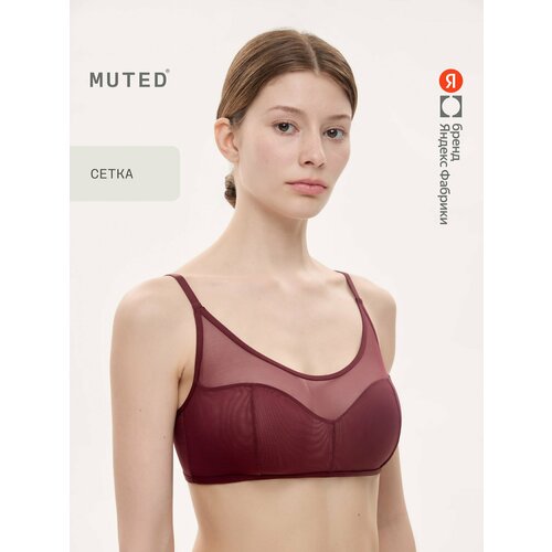 фото Бюстгальтер muted veil, 1 шт., размер l, красный