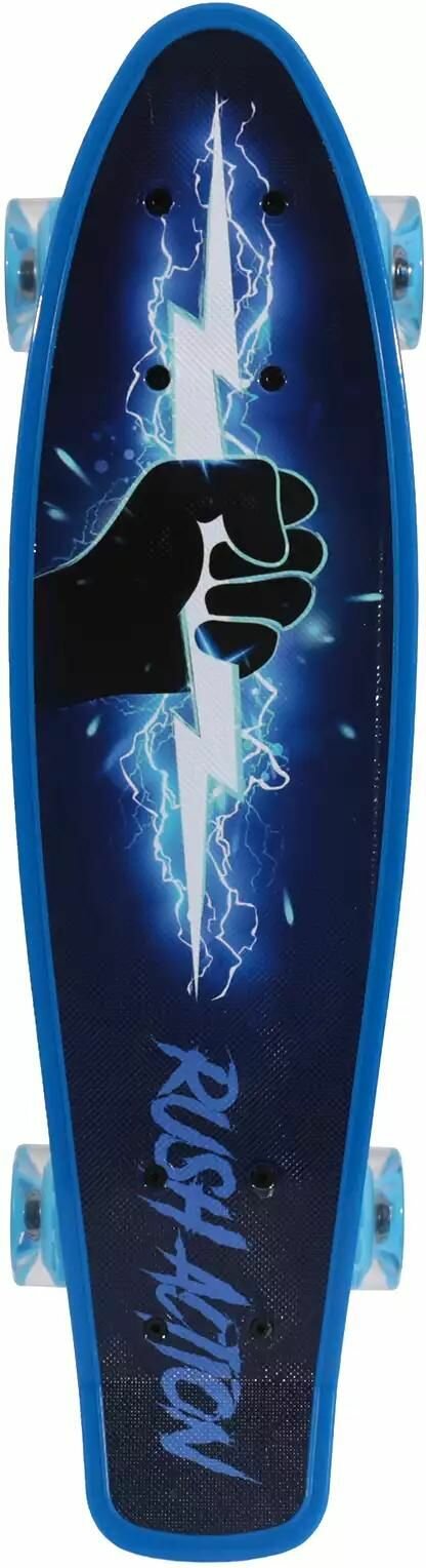 Скейтборд детский RUSH ACTION размер 56х15 см "Lightning" нагрузка 55 кг