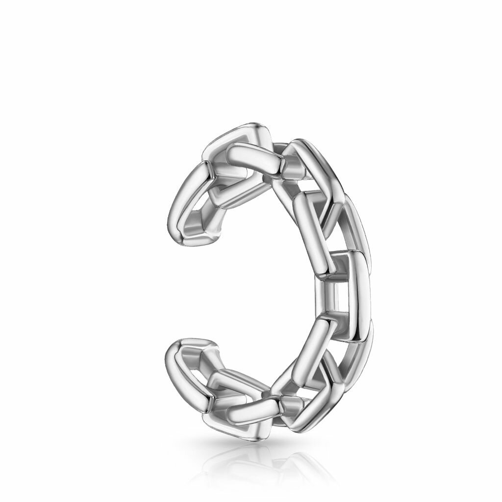 Серьги каффы Бронницкий Ювелир, серебро, 925 проба