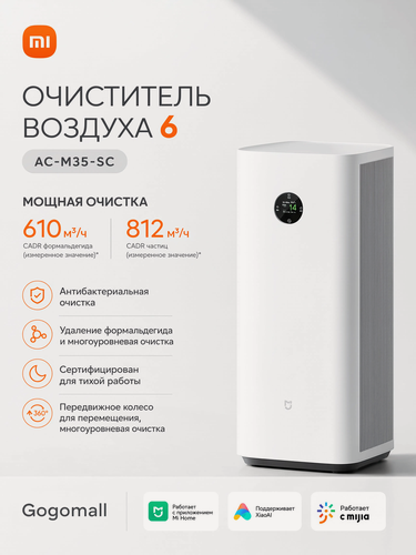 Изображение товара Очиститель воздуха Xiaomi Mijia Smart Air Purifier 6 AC-M35-SC CN