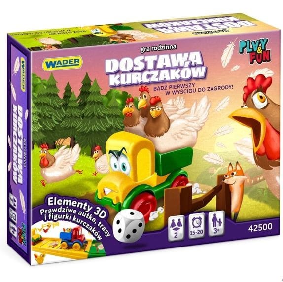 Настольная игра Wader Доставка цыплят, семейная игра для детей