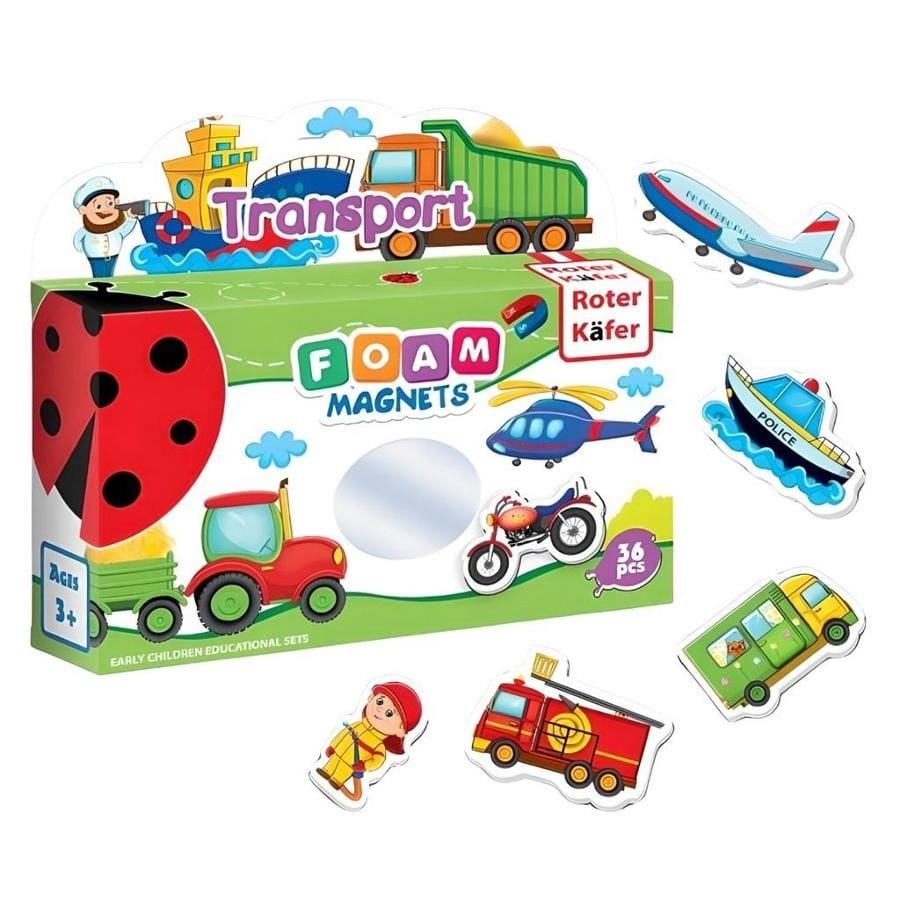 Настольная игра Roter Kafer Transport, набор магнитов для детей, разноцветный
