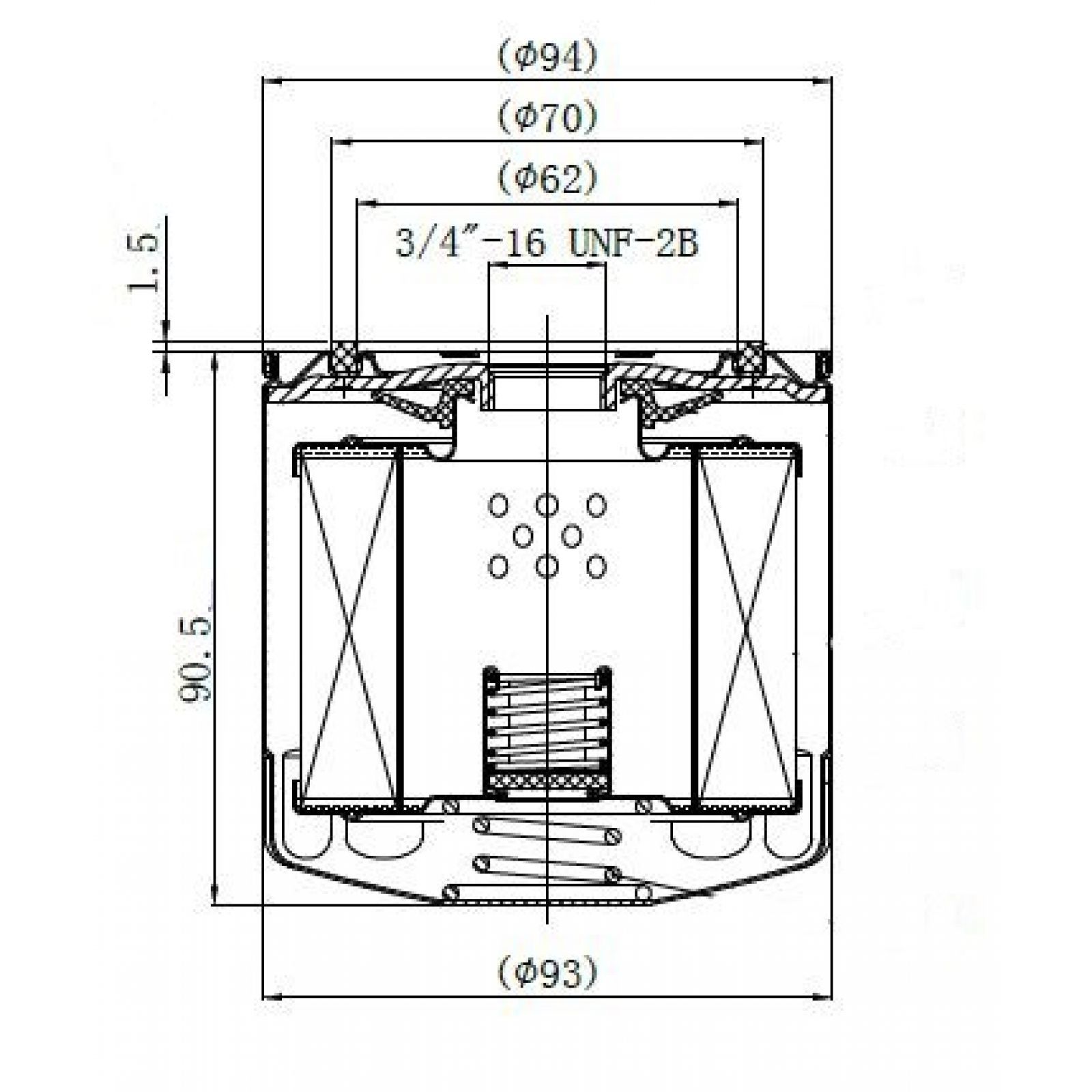 Масляный фильтр, для Ниссан Патфайндер 2005-, NP 300 2005- 2.5D oem 116090603000, 6675517 арт LOF1404