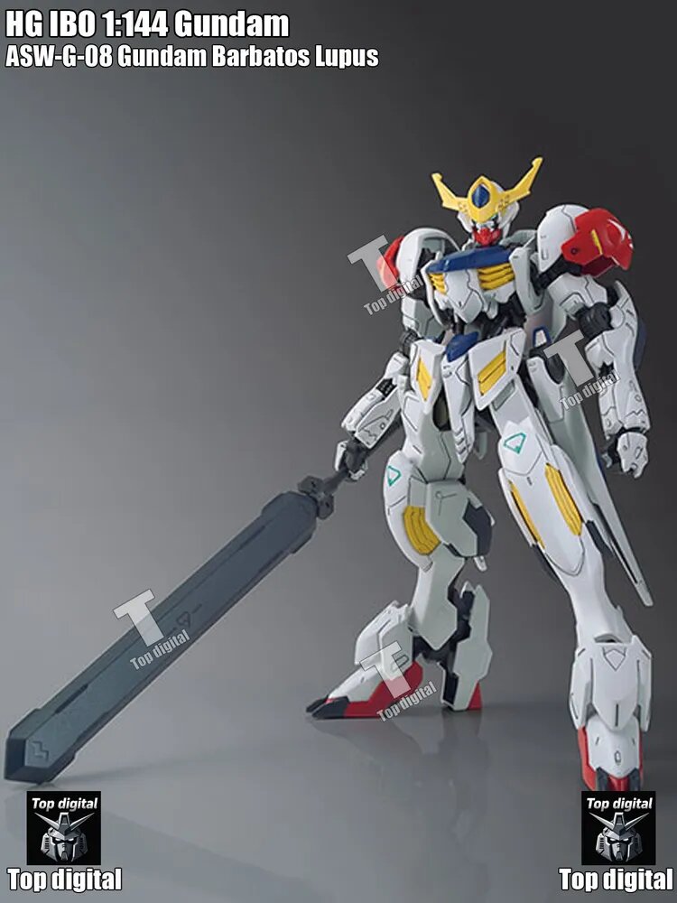 Собранная модель HG IBO 1:144 ASW-G-08 Gundam Barbatos Lupus, GK, Высококачественная модель, Поставляется с водяными наклейками и кронштейнами