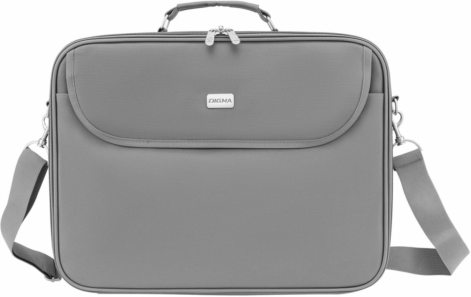 Сумка для ноутбука DIGMA HC-210, 15.6", серый полиэстер (HC210GY)