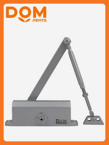 Изображение товара Доводчик DÖRF ECONOMY L-8224 дверной доводчик 110 кг серебро