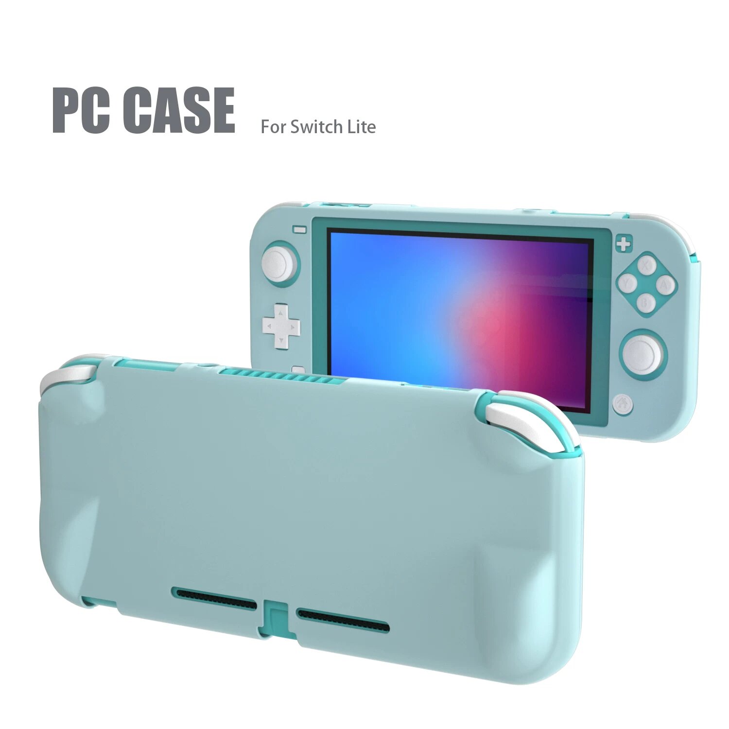 Защитный чехол для Nintendo Switch Lite с полной защитой и противоскользящим покрытием, светло-голубой