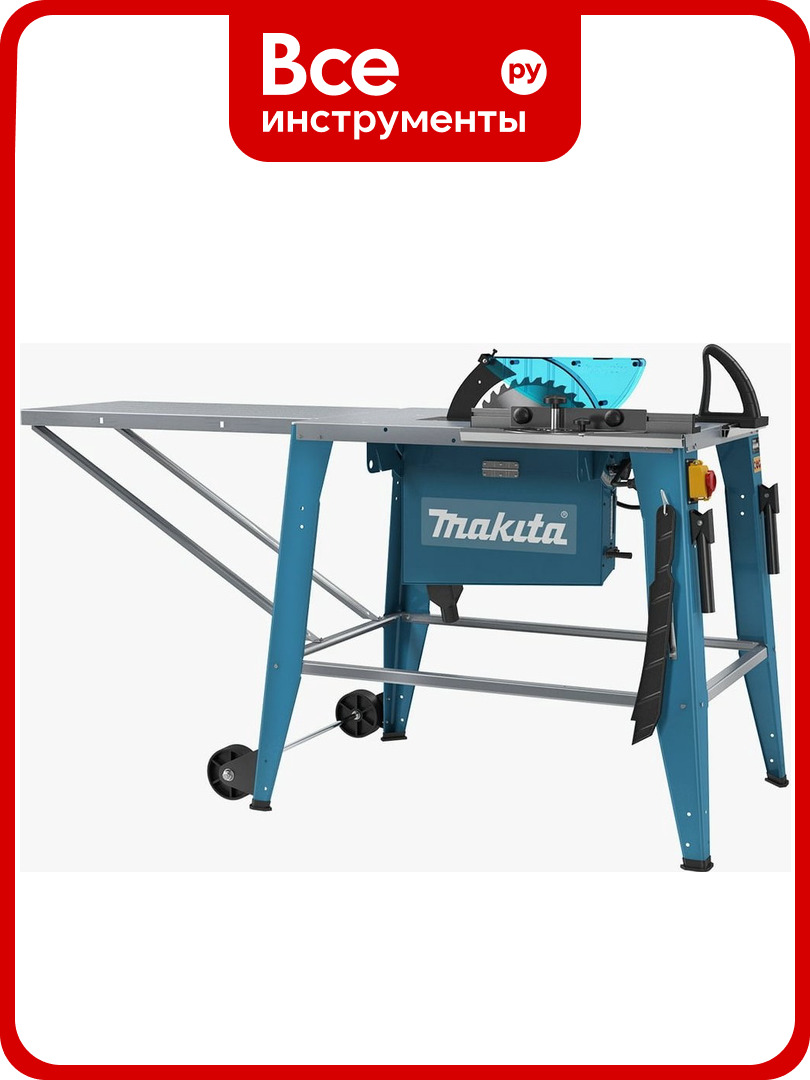 Настольная пила Makita 2712 с системой пылеудаления, регулируемой глубиной пропила и металлическим рабочим столом