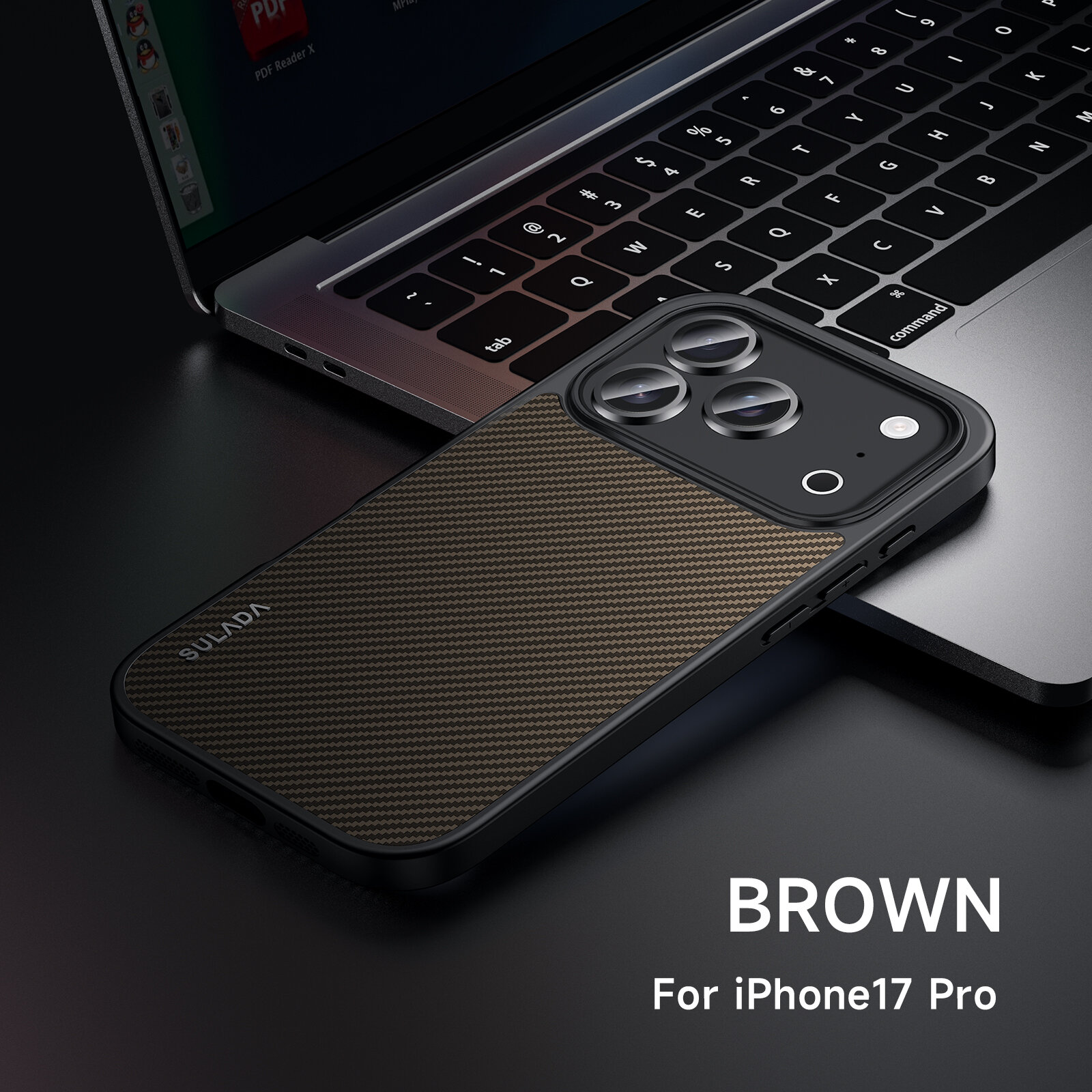 Чехол для Apple iPhone 17 Pro / Айфон 17 Про, soft touch, чехол-кардиомонитор, искусственная кожа, полиуретан (PU), защита камеры, ударопрочный, усиленные углы, Apple, Apple iPhone 17 Pro, brown,
