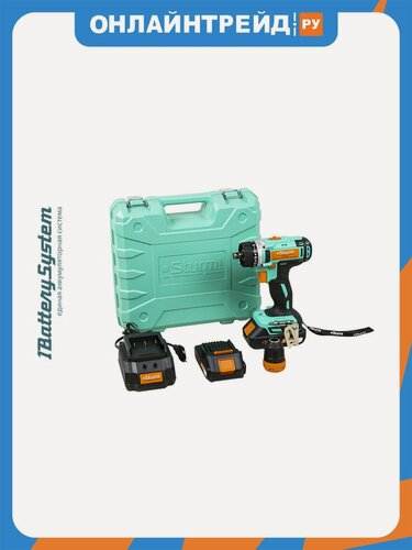 Изображение товара Дрель аккумуляторная Sturm! Sturm! CD3618T 18 В, 1BatterySystem, 2 акк. 2,0Ач, съемный патрон, кейс